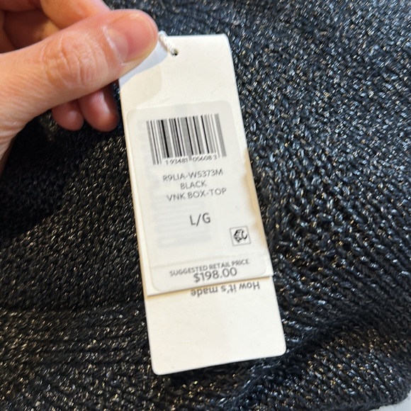 NWT Eileen Fisher Organic Linen Blend V-Neck Sweater - Picture 11 of 12